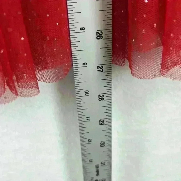 Lilt Girl’s Unicorn Dress Sz 6X Red and White Net Skirt Christmas - Picture 11 of 11